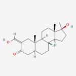 Molecular structure of Oxymetholone