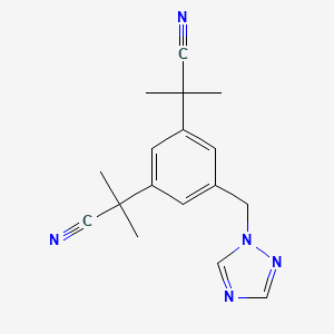 Molecular structure of Anastrozole