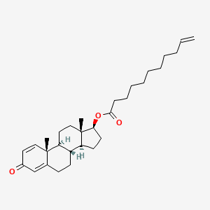 Molecular structure of Boldenone undecylenate