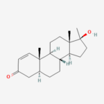 Molecular structure of Methyl-1-testosterone