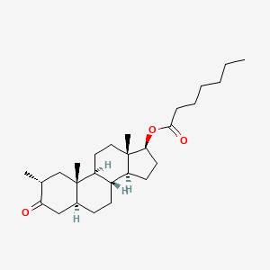 Molecular structure of Drostanolone enanthate