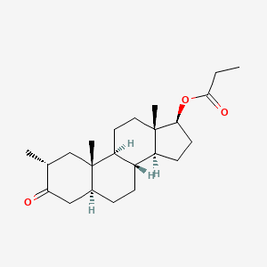 Molecular structure of Drostanolone propionate