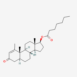 Molecular structure of Methenolone enanthate
