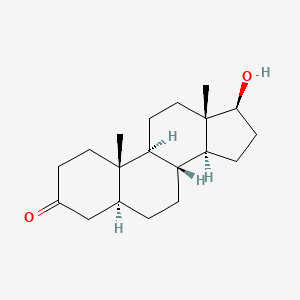 Molecular structure of Stanolone