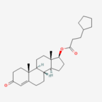 Molecular structure of Testosterone cypionate