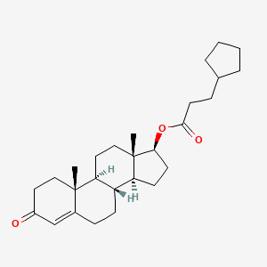Molecular structure of Testosterone cypionate