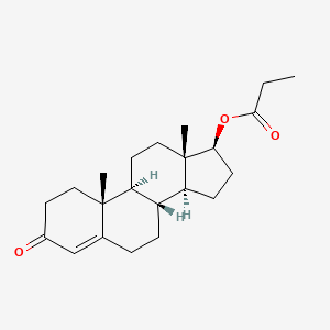 Molecular structure of Testosterone propionate