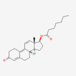 Molecular structure of Trenbolone enanthate
