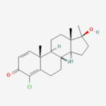 Molecular structure of Chlorodehydromethyltestosterone