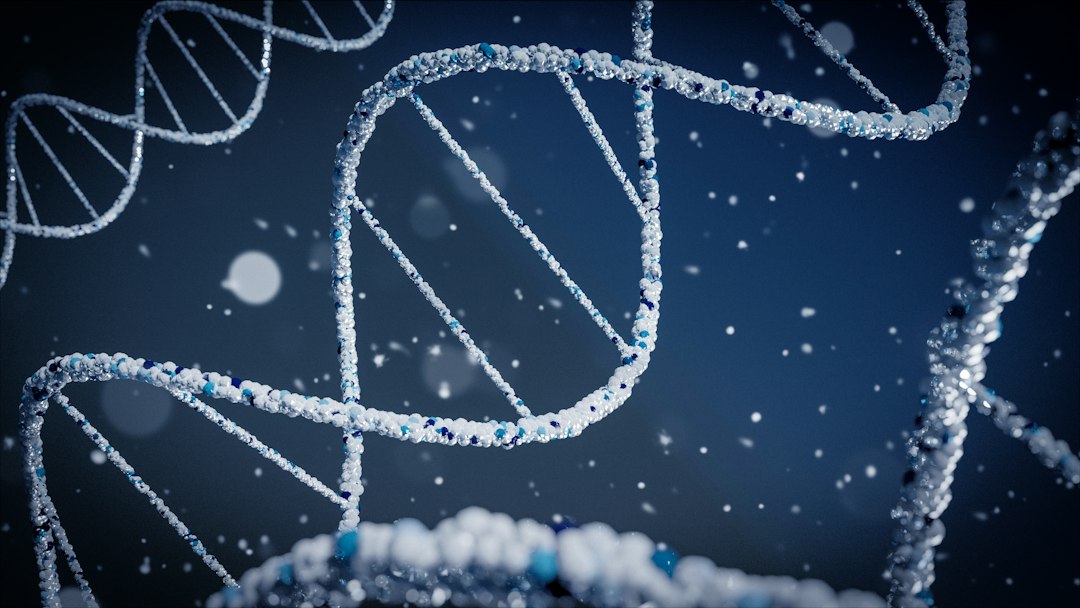 Scientific molecular visualization illustrating retatrutide triple agonist research and Phase 3 clinical data