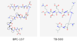 Molecular structures of BPC-157 and TB-500