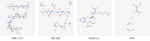 Molecular structures of BPC-157, TB-500, GHK-Cu and KPV