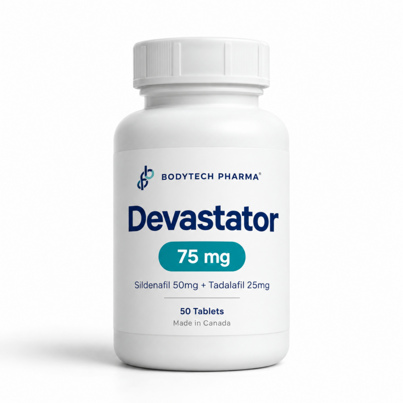 Devastator 75 mg Supplement Bottle